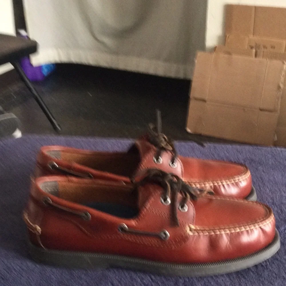 Dockers Men's Tan/Brown Leather Boat Shoes